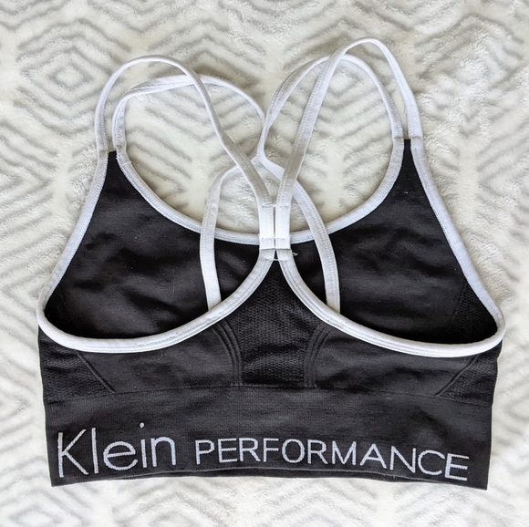 CALVIN Klein Performance Low Impact Ruched Front Strappy Sports Bra small b057 - Picture 4 of 6